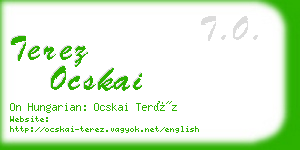 terez ocskai business card